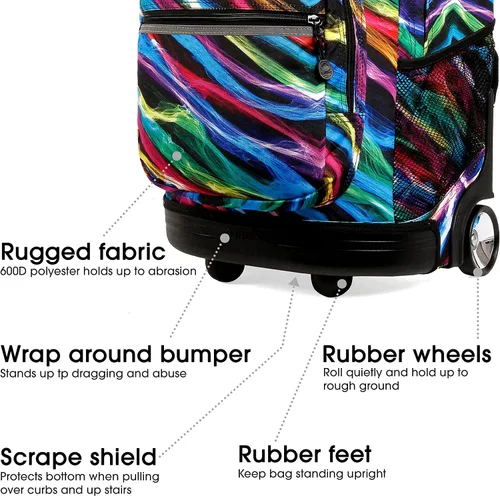 Vista 4 de J World New York Sunrise - Mochila con ruedas, Quantum), RBS-18 QUANTUM
