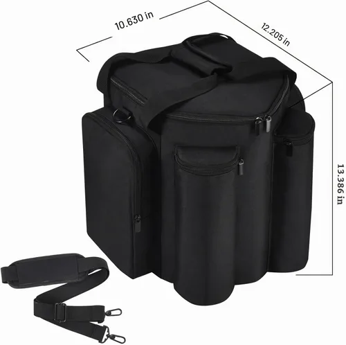 Vista 7 de Estuche de transporte Bolso portátil Estuche de viaje Compatible con Bose S1 Pro+ / S1 Pro Altavoz Bluetooth portátil y micrófono (Negro)