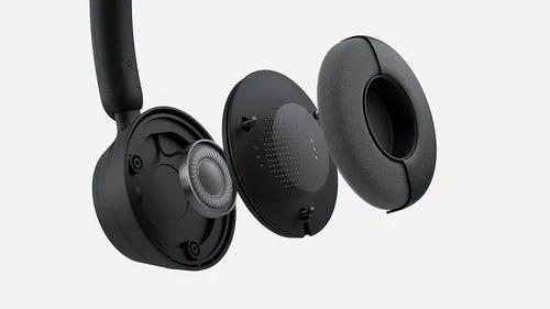 Vista 4 de Microsoft Moderno - Auriculares inalámbricos, cómodos auriculares estéreo con micrófono con cancelación de ruido, dongle USB-A, controles