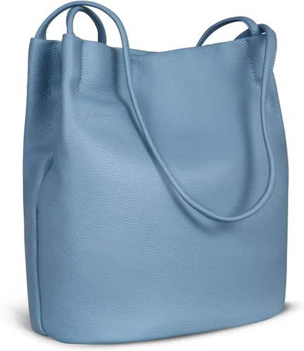 Vista 23 de Iswee - Bolsos de cuero genuino, diseño de hombro Hobo, bolsos para mujer