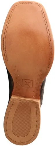 Vista 5 de Twisted X Botas de hombre Ruff Stock Western Punta cuadrada ancha - Mrs0067