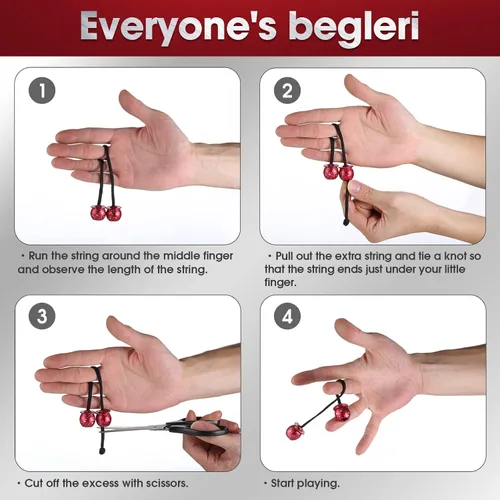 Vista 4 de Begleri - Cuentas para inquietud con forma de giro y golpes, hechas de aleación de aluminio, para hombres, mujeres, jóvenes, jugadores de habilidad