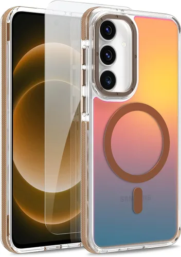 Vista 117 de Funda magnética para Google Pixel 10 Pro XL [compatible con Magsafe] [bonito diseño fluorescente de moda] a prueba de golpes, delgada, translúcida