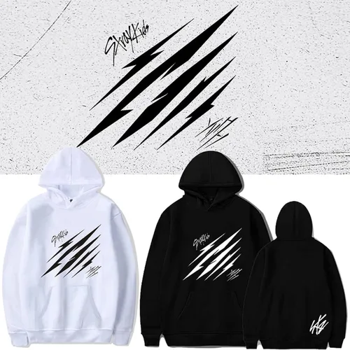 Vista 2 de babyhealthy Kpop Stray - Sudadera con capucha para niños diseño de álbum Felix Hyujin Jisung Minho