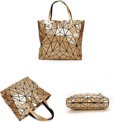Vista 3 de Orita Bolso de mano holográfico con láser para mujer, bolso de mano