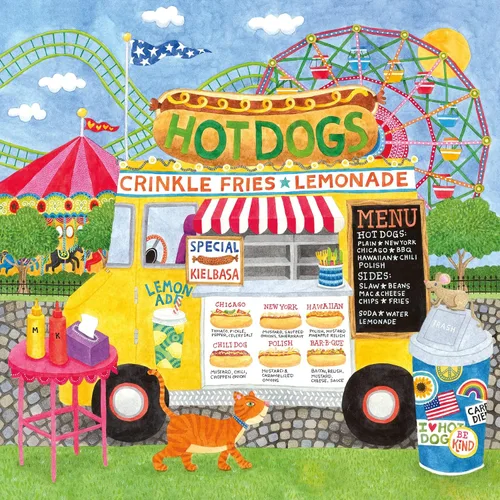 Vista 2 de Ceaco - Food Trucks - Hot Dog Truck II - Rompecabezas de 500 piezas