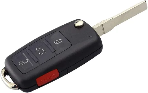 Vista 2 de 4 botones de repuesto para llave de coche con mando a distancia para VW Jetta Passat Golf Beetle Conejo GTI CC EOS llavero