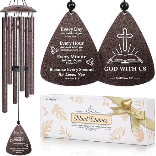 Vista 10 de Regalos para abuela, campanillas de viento de bronce de 32 pulgadas, regalos para abuela, el mejor regalo de cumpleaños o Navidad para abuela