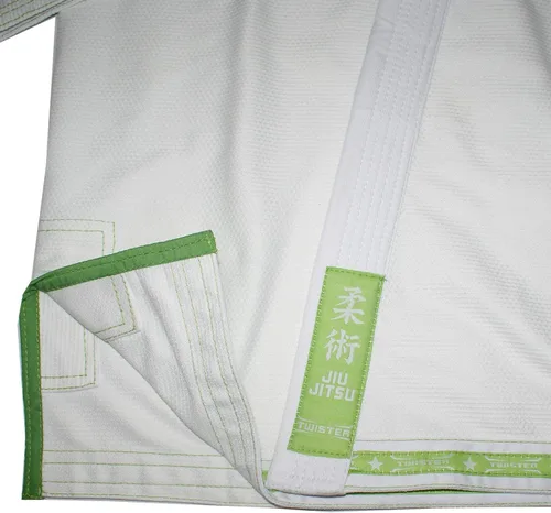 Vista 6 de Twister Jiu Jitsu Gi brasileño para mujer, tela preencogida de alta calidad BJJ Gi Viene con cinturón blanco gratis