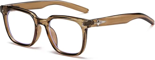 Vista 10 de Lentes cuadrados de moda para mujeres y hombres, lentes de bloqueo de luz azul de moda para computadora