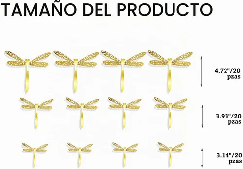 Vista 7 de 60 calcomanías de pared de libélula 3D, calcomanías de pared de libélulas metálicas, extraíbles y metálicas, decoración de pared para el hogar