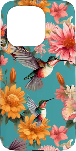 Vista 14 de Funda para iPhone 17 de colibríes en vuelo