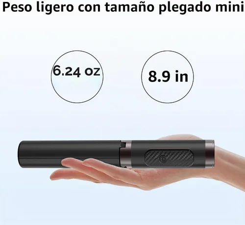 Vista 9 de Selfie Stick - Trípode de aleación de aluminio para selfie stick con soporte de trípode plegable para viajes, rotación de 270 grados, compatible