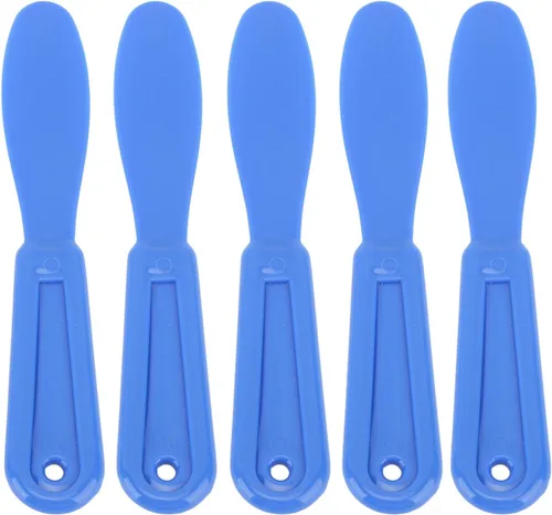 Vista 6 de Espátulas de yeso para mezclar dentales, cuchillo de mezcla ergonómico para alginato material (azul oscuro)