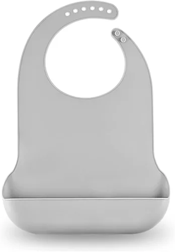 Vista 9 de Baberos de silicona para adultos, baberos ajustables y lavables para hombres y mujeres mayores, impermeables para ancianos con atrapador de migas