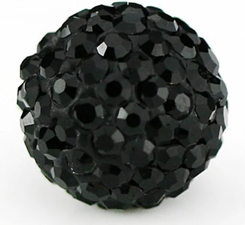Vista 6 de RUBYCA Pave - Cuentas de arcilla de cristal checo para joyería Shamballa (20 unidades, 0.472 pulgadas, morado claro)