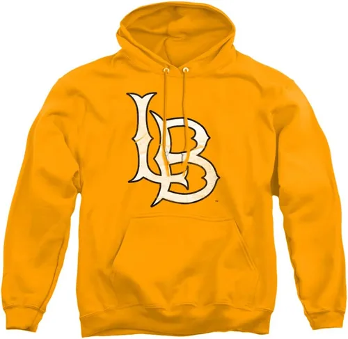 Vista 104 de Distressed College Primary Logo Adult Pullover Hoodie Collection 1 Universidad Estatal de Albany