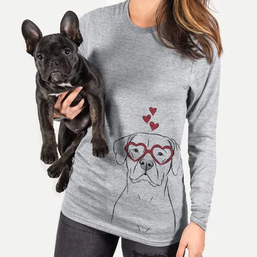Vista 4 de Inkopious Valentine Rufio The Dogo Argentino Dog Triblend Camiseta
