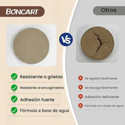 Vista 5 de Boncart - Relleno de madera, 6.15 oz de masilla de madera pintable Natural