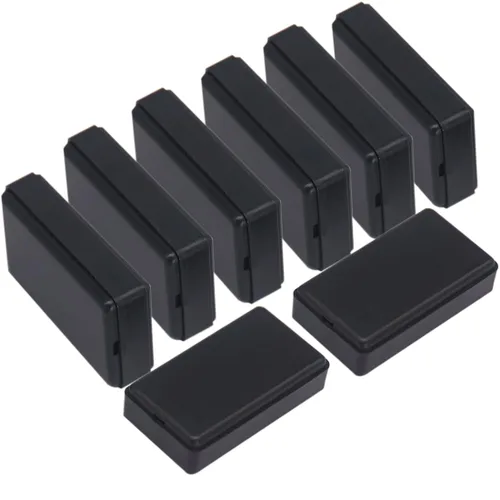 Vista 31 de Zulkit 12 cajas de proyecto de plástico ABS para proyectos eléctricos, caja de conexiones de energía, color negro, 1.97 x 1.10 x 0.59 pulgadas 12