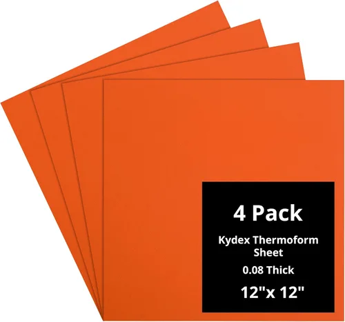 Vista 48 de Kydex Sheets - Solid Color DIY Kit for Crafting Holsters, Sheaths, and Mag Pouches - (8x8, 8x12, 12x12), Premium Thermoform Sheets - Thick, Durable