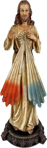 Vista 10 de Urbalabs Estatua de San José Santos Católicos Estatuas Religiosas Figuras religiosas 13 pulgadas Estatua del Sagrado Corazón de Jesús Crucificado