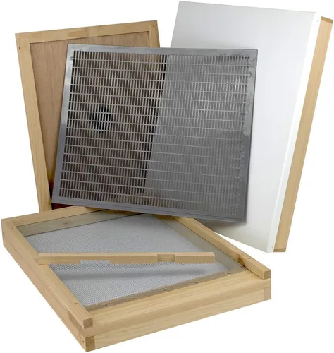 Vista 9 de Amish Made in USA Starter Bee Hive Complete para miel con marcos y cimientos 10 marcos