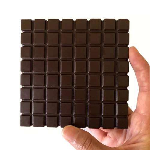 Vista 2 de Nibble Chocolate Madagascar 72% Paquete de 3 Certificado orgánico Vegano 2 ingredientes Sin gluten y soja