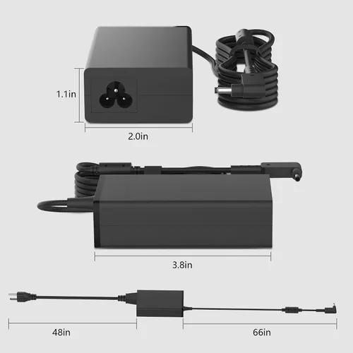 Vista 9 de Cargador de portátil de 65 W 0.1x0.04 in para Acer Aspire 5 3 1 N23C3 N23H3