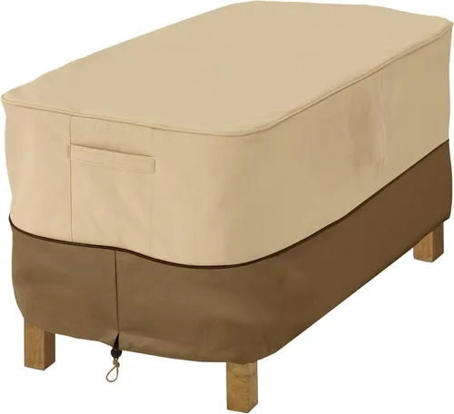 Vista 9 de Classic Accessories. Funda para mesa auxiliar Veranda u otomanos cuadrados., XS, Pebble