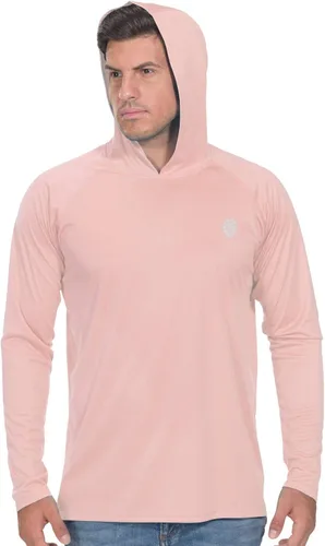 Vista 9 de Camisa de pesca para hombres de manga larga, con protección solar SPF 50+ UV, camiseta tipo sudadera Negro