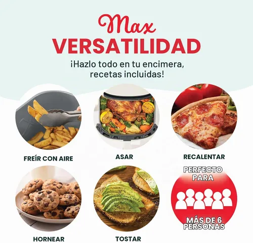 Vista 5 de Dash Freidora de aire Tasti-Crisp® 8QT Max Pro