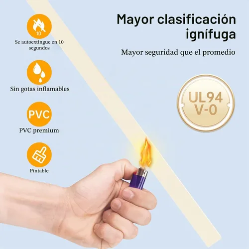 Vista 3 de Delamu Cubiertas de Cable de 157 pulgadas para Cables en la Pared, Ocultador de Cable para 1 Cable, Ocultador de Cable Pintable, Cubiertas de Beige