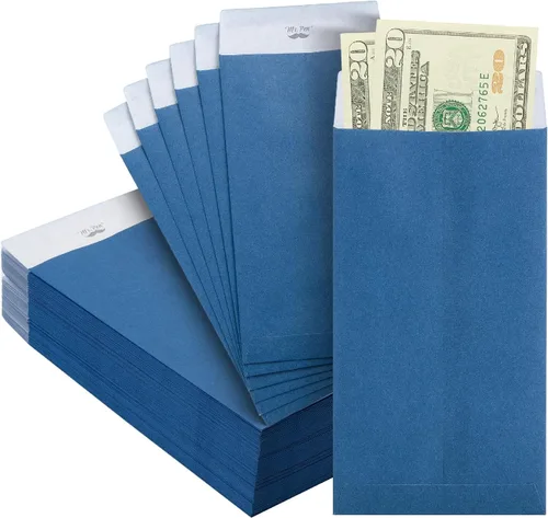 Vista 14 de Mr. Pen - Sobres de dinero para efectivo, 6.5 x 3.5 pulgadas, paquete de 100 unidades, papel kraft Sobres de efectivo autoadhesivos a granel
