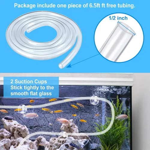Vista 2 de CWKJ Bomba de fuente, bomba de agua sumergible de 880 GPH, bomba de agua duradera de 60 W para exteriores con tubo de 6.5 pies (ID x 1/2 pulgadas)