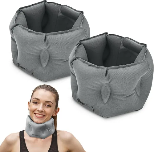 Vista 9 de ETROL Almohada inflable para el cuello, almohadas de viaje ajustables para aviones, almohada de cuello inflable de viaje, almohadas inflables