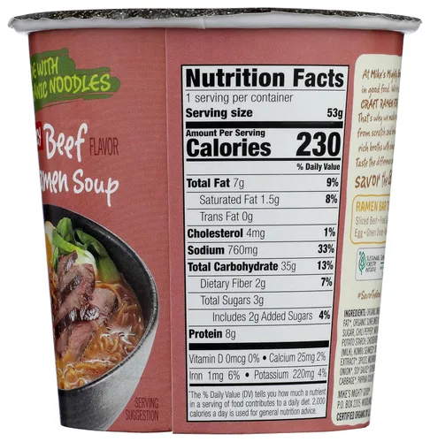 Vista 7 de MIKES MIGHTY GOOD - Taza de ramen de carne picante, 1.8 onzas