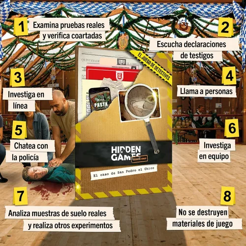 Vista 4 de Hidden Games Lugar de Los hechos - El caso de San Pedro el Chico - México - Juego realista de escenas del crimen, emocionante juego de Detectives