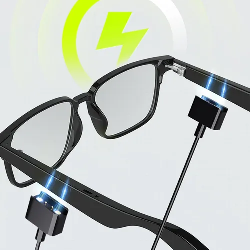 Vista 6 de VBESTLIFE Lentes inteligentes, Bluetooth 5.3 con oreja abierta, micrófono integrado, control de voz, IP5 impermeable, altavoces duales, estéreo