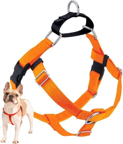Vista 14 de 2 Hounds Design Freedom - Arnés para perro sin tirones, arnés ajustable, fácil de caminar y control cómodo, se adapta a perros pequeños, medianos