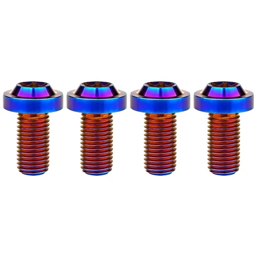 Vista 54 de Titanium M10 Torx Head Bolt (M10x10mm Pitch 1.25mm, Black) 10 15 20 25 30 35 40 45 50 55 60mm Pitch 1.25/1.5mm Screw Pack of 4