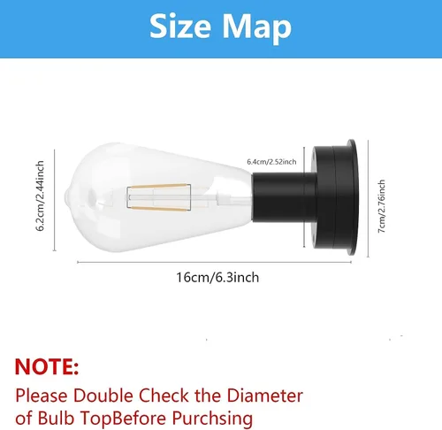 Vista 2 de Piezas de repuesto para luz solar, accesorios de repuesto impermeables para linternas de exterior (2.76 pulgadas con bombilla, 1 unidad)