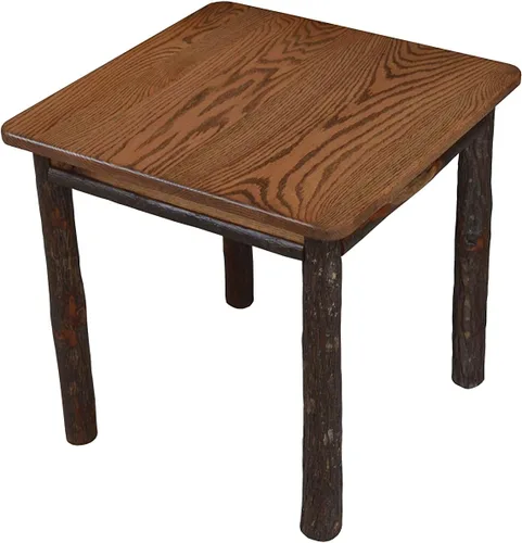 Vista 7 de Mesa auxiliar cuadrada grande de nogal teñido natural Amish Natural Stain