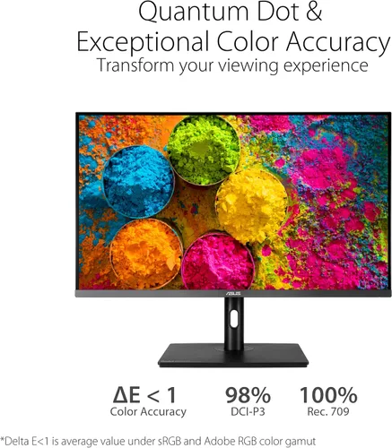 Vista 11 de ASUS ProArt PA32UCR-K Monitor profesional 4K HDR USB-C de 32 pulgadas