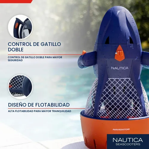 Vista 4 de Nautica Navigator and Skipper Underwater Seascooters, Designed for Younger Recreational Divers and Snorkelers