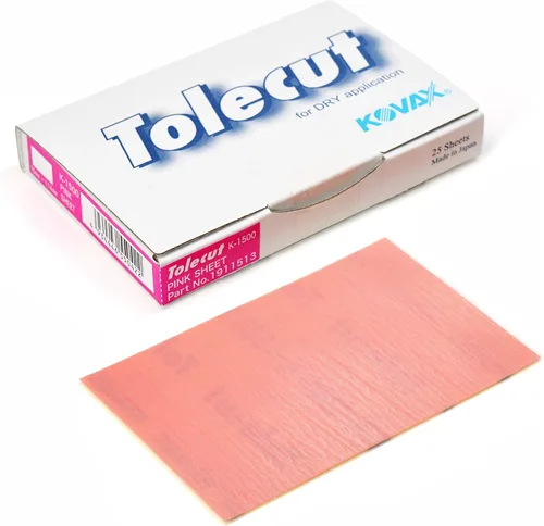 Vista 9 de Tolecut PSA - Hojas de lijado de bloque de 4 cortes, naranja K-1200, 191-1546, 25 hojas