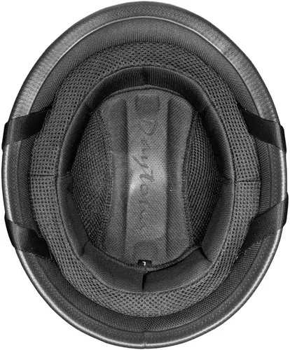 Vista 6 de Daytona German Casco para motocicletas cruiser o touring, aprobado por el Departamento de transporte [D.O.T] color negro brillante.