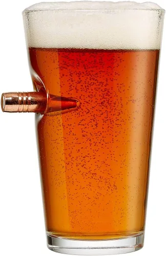 Vista 2 de BenShot [Juego de 2] El vaso de cerveza original Bullet Fabricado en los Estados Unidos