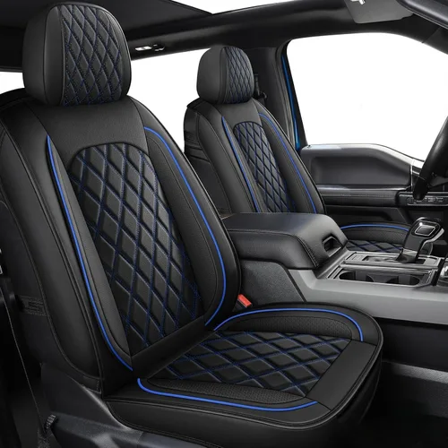 Vista 11 de MIROZO 2 piezas de fundas para asientos delanteros para Dodge Ram, cubierta impermeable para asiento de camión compatible con RAM 1500 2500 3500