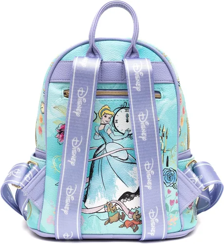Vista 5 de Mini mochila de moda de cuero vegano Cenicienta de 11 pulgadas, Azul, Classic